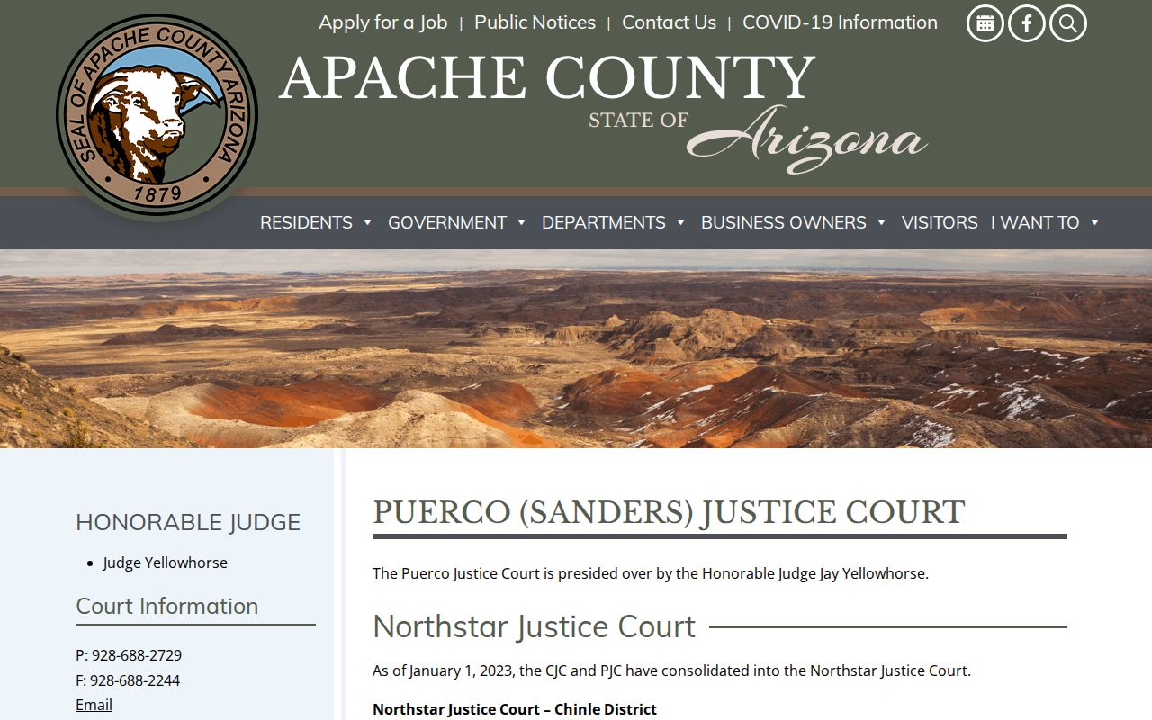 Apache County active warrants Puerco Sanders route