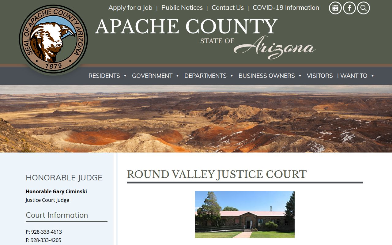 Apache County active warrants Round Valley dispatch route