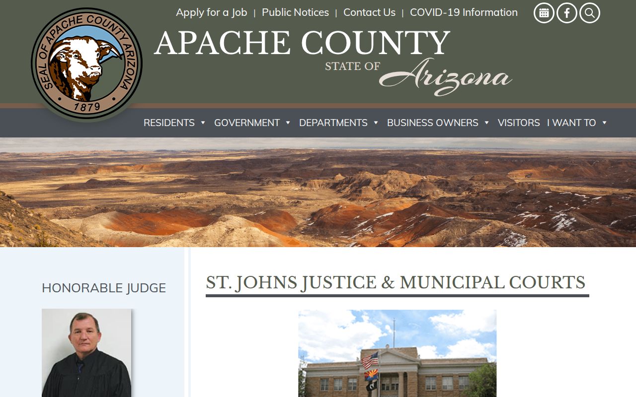 Apache County active warrants St Johns route