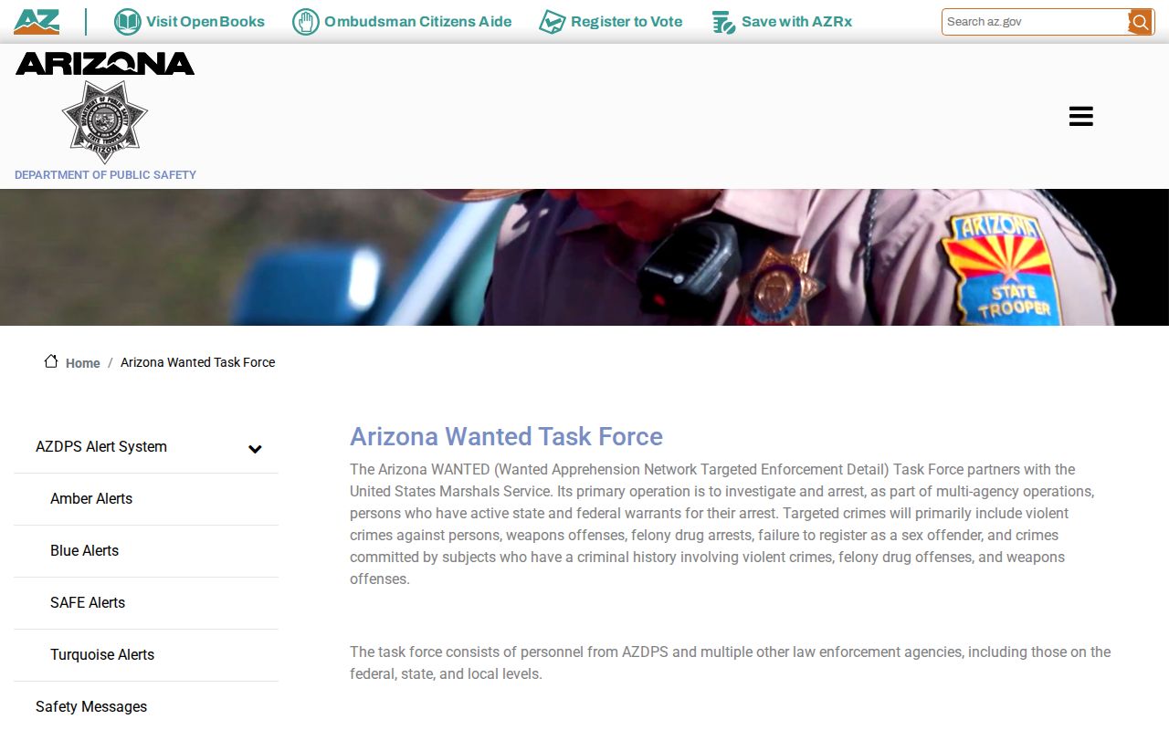 Apache County most wanted Arizona DPS task force program